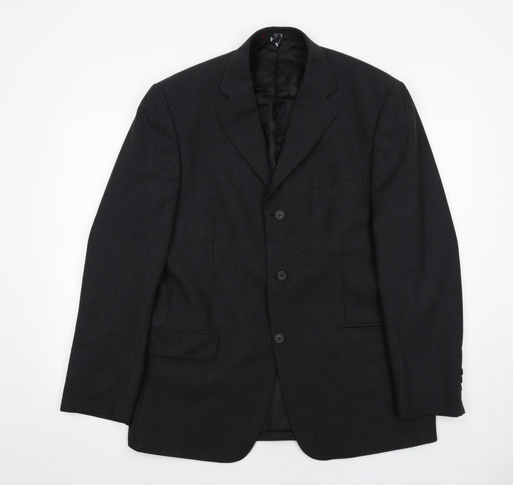 Ciro Citterio Mens Grey Wool Jacket Suit Jacket Size 40 Regular