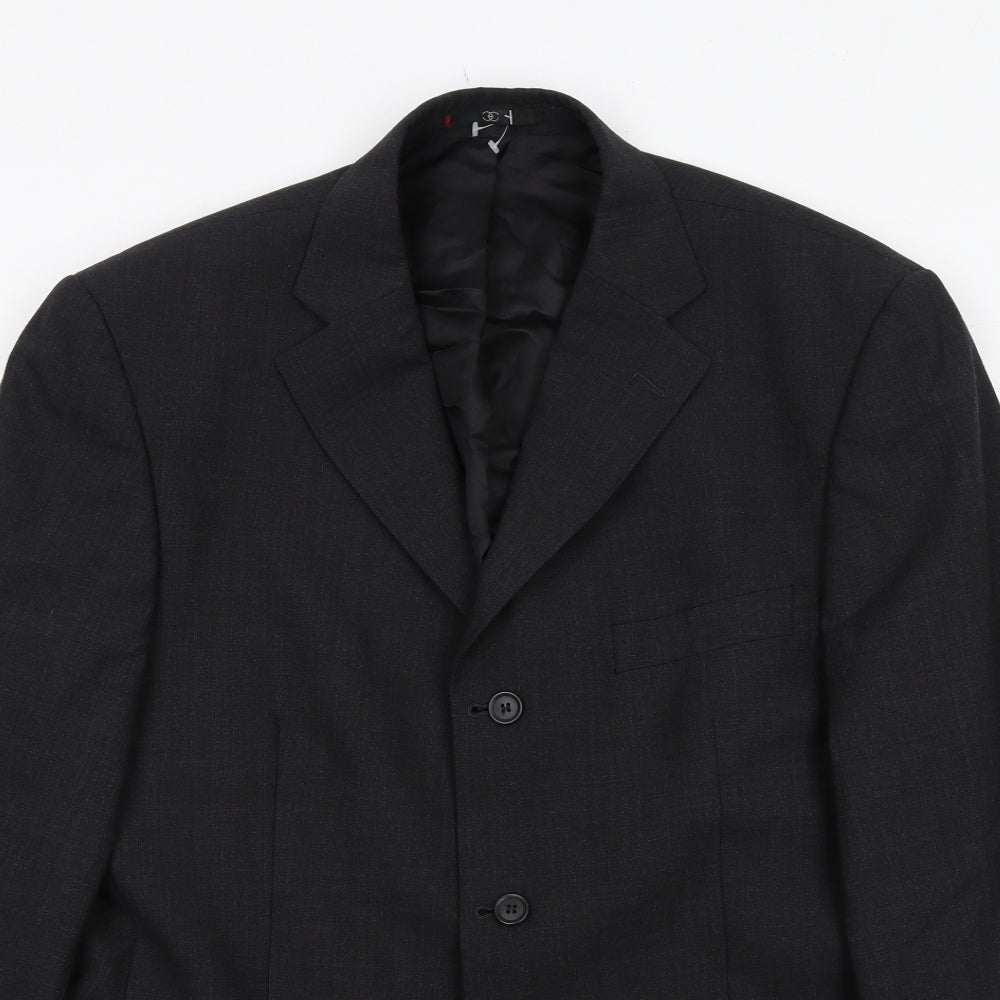Ciro Citterio Mens Grey Wool Jacket Suit Jacket Size 40 Regular