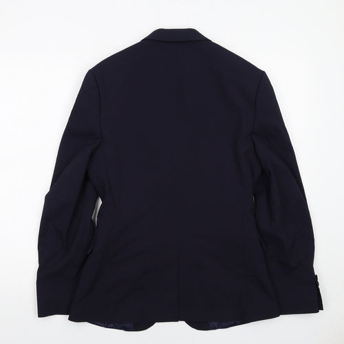 ASOS Mens Blue Polyester Jacket Suit Jacket Size 36 Regular