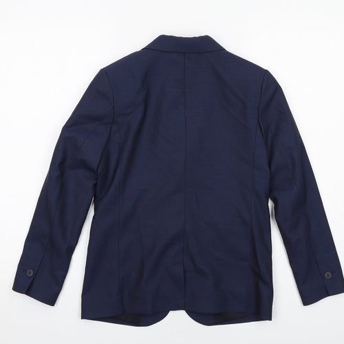 Zara Boys Blue Jacket Blazer Size 10 Years Button