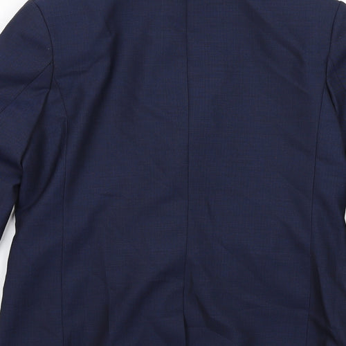 Zara Boys Blue Jacket Blazer Size 10 Years Button