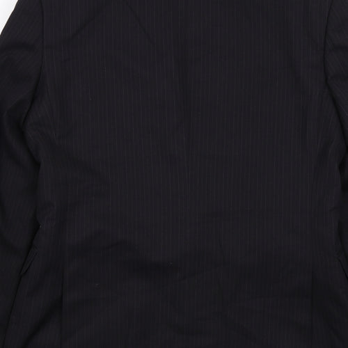 Karl Jackson Mens Black Polyester Jacket Suit Jacket Size 38 Regular