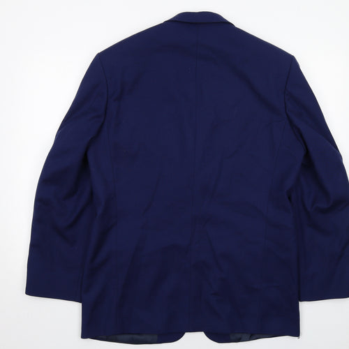 Marks and Spencer Mens Blue Wool Jacket Suit Jacket Size 40 Regular
