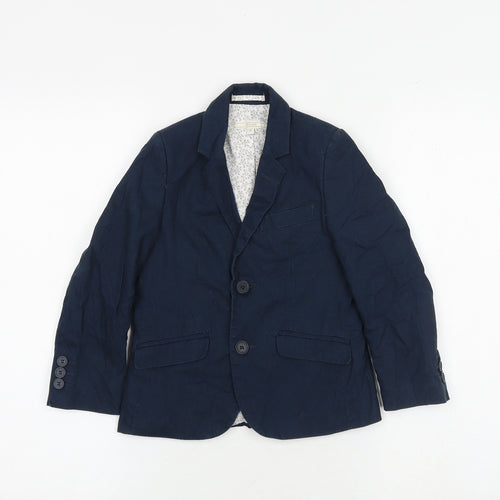 John Lewis Boys Blue Jacket Blazer Size 5 Years Button