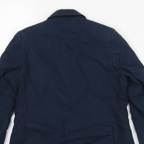 John Lewis Boys Blue Jacket Blazer Size 5 Years Button