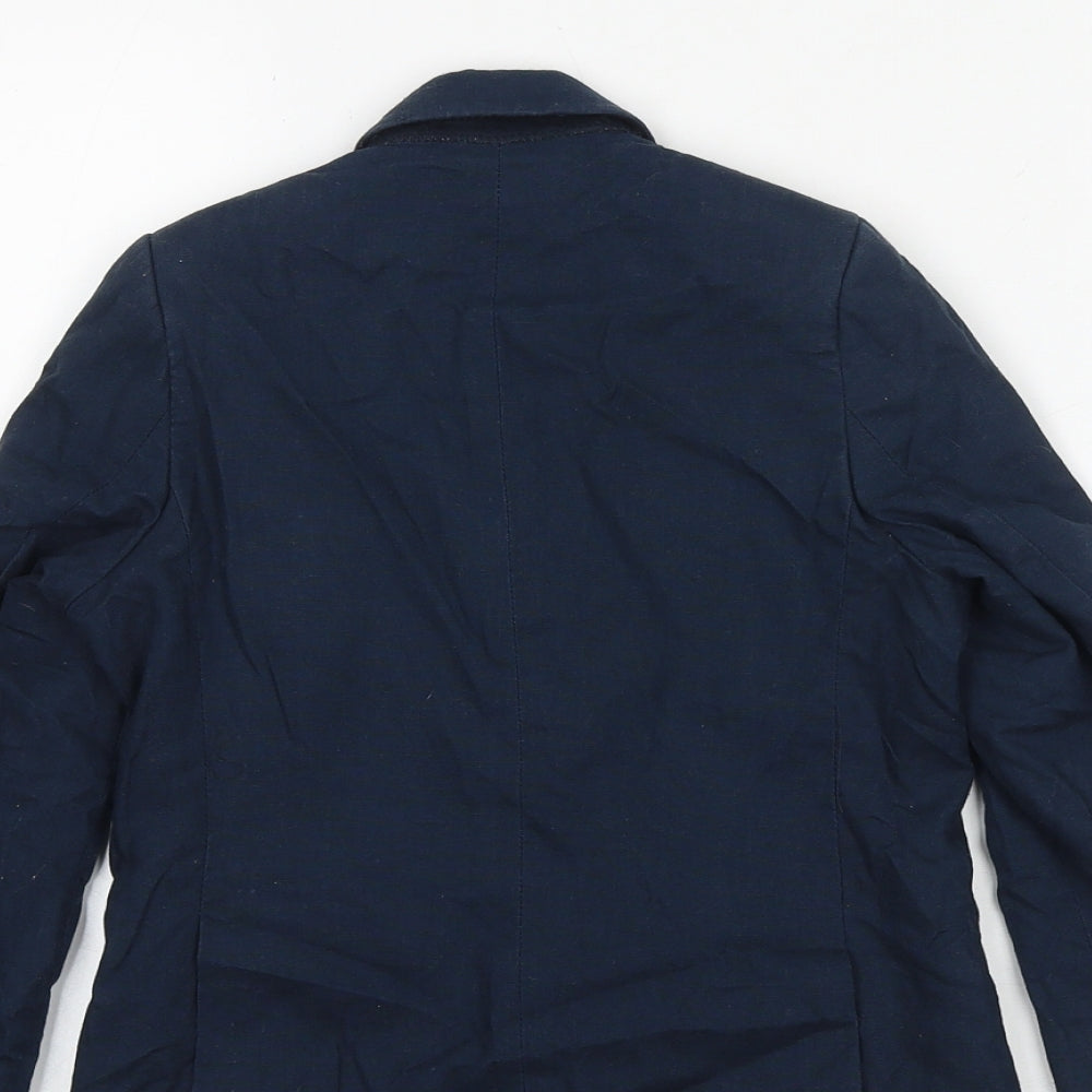 John Lewis Boys Blue Jacket Blazer Size 5 Years Button