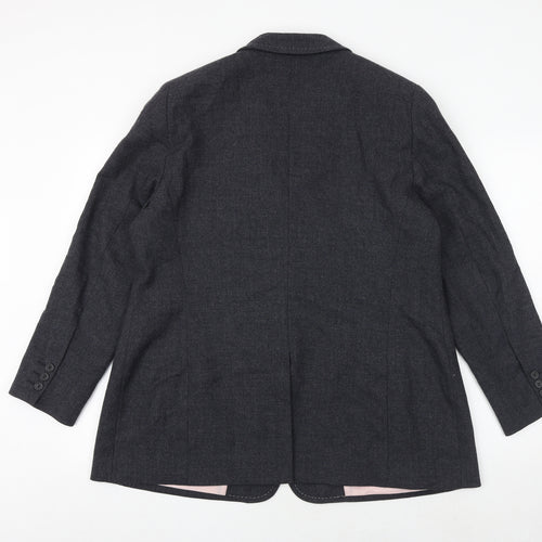 Marks and Spencer Womens Grey Jacket Blazer Size 20 Button