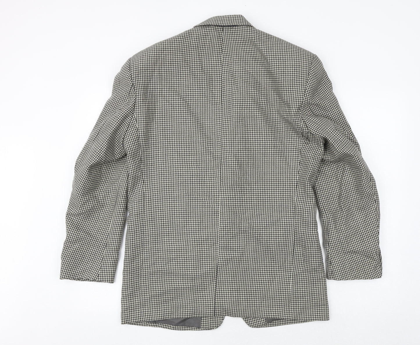 Principles For Men Mens Beige Geometric Polyester Jacket Suit Jacket Size 40 Regular