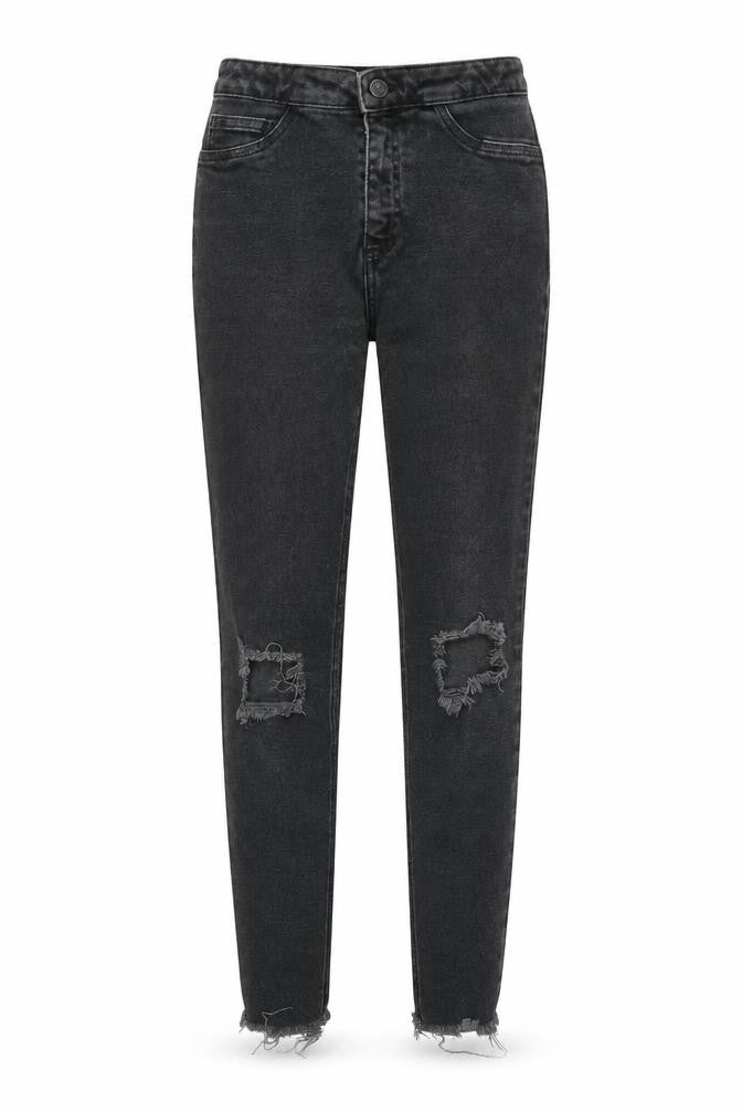 Zara Womens Grey Cotton Skinny Jeans Size 12 Regular Zip