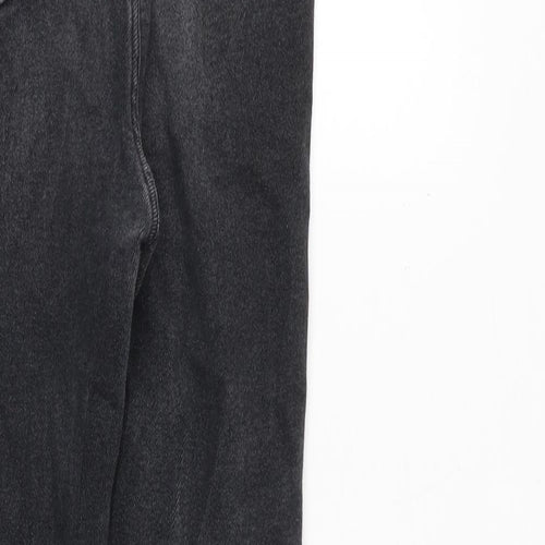 Zara Womens Grey Cotton Skinny Jeans Size 12 Regular Zip