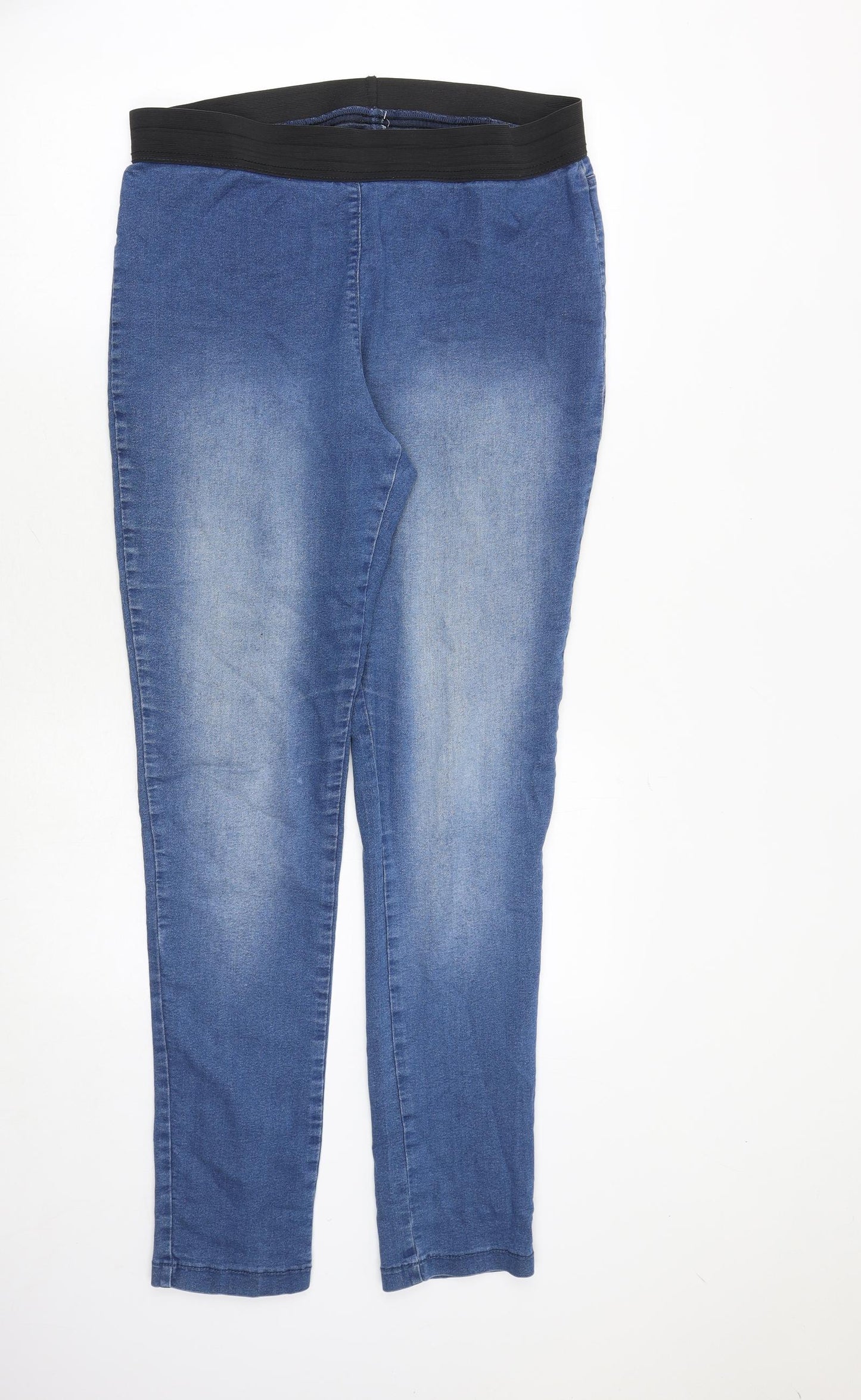 Marks and Spencer Womens Blue Cotton Jegging Jeans Size 16 Regular