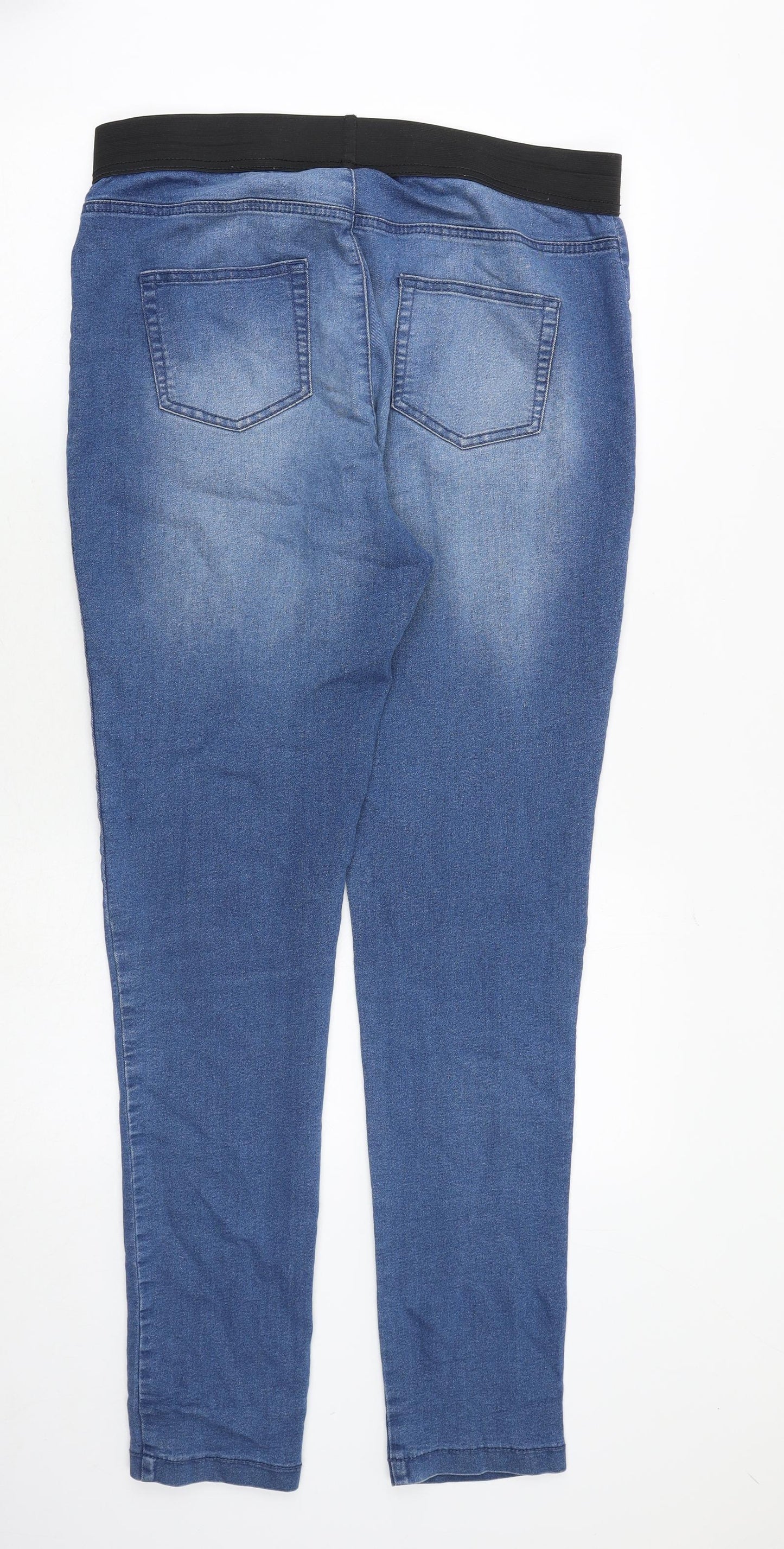 Marks and Spencer Womens Blue Cotton Jegging Jeans Size 16 Regular