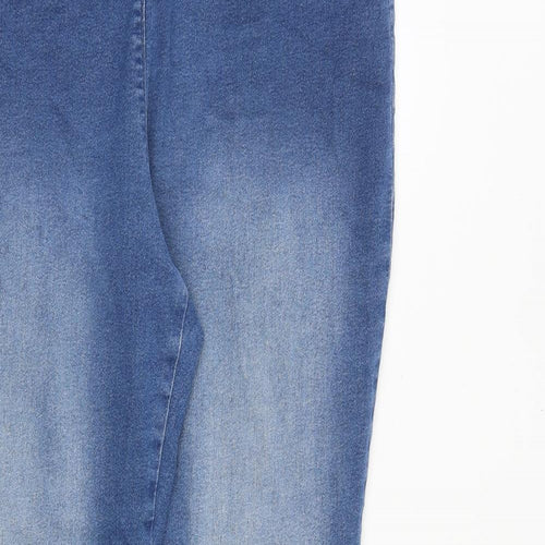 Marks and Spencer Womens Blue Cotton Jegging Jeans Size 16 Regular