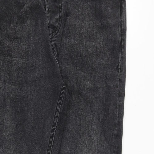 Topman Mens Grey Cotton Tapered Jeans Size 30 in L30 in Regular Zip