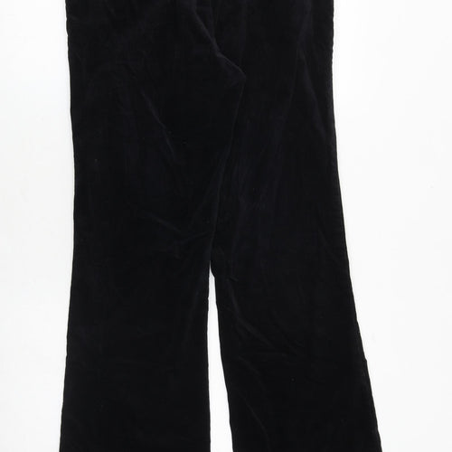 Hobbs Mens Black Cotton Trousers Size 32 in Regular Zip
