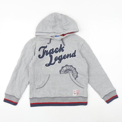 adams boys Boys Grey Cotton Pullover Hoodie Size 10 Years Pullover - Track Legend