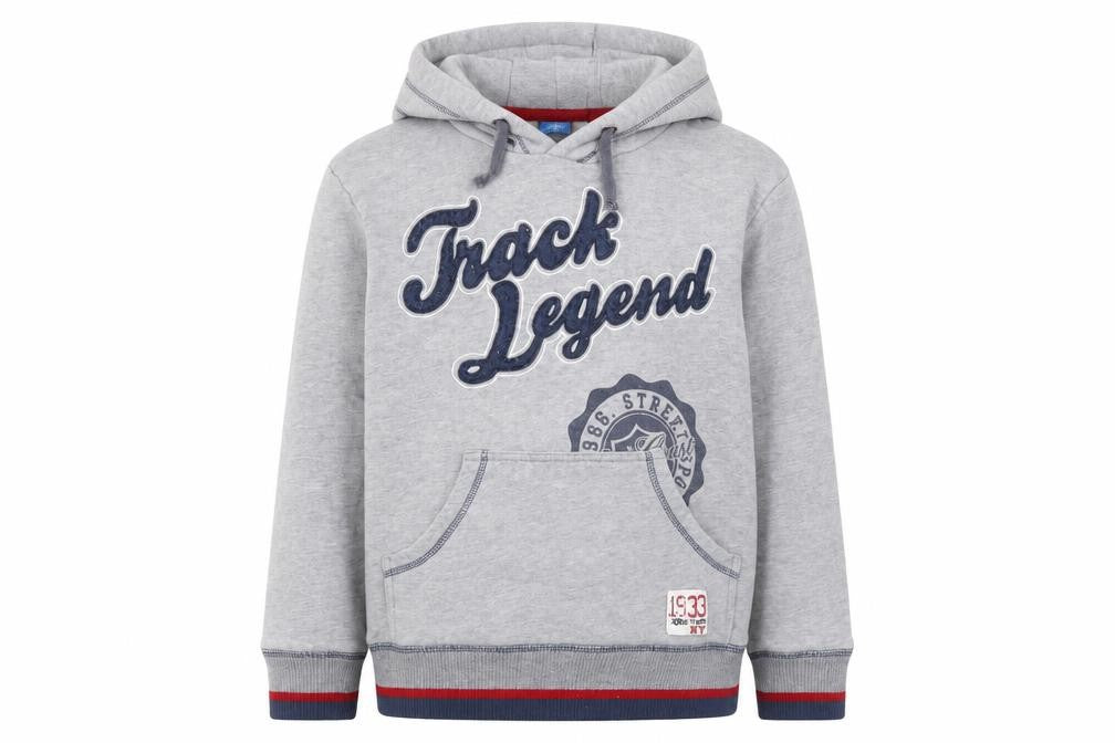adams boys Boys Grey Cotton Pullover Hoodie Size 10 Years Pullover - Track Legend