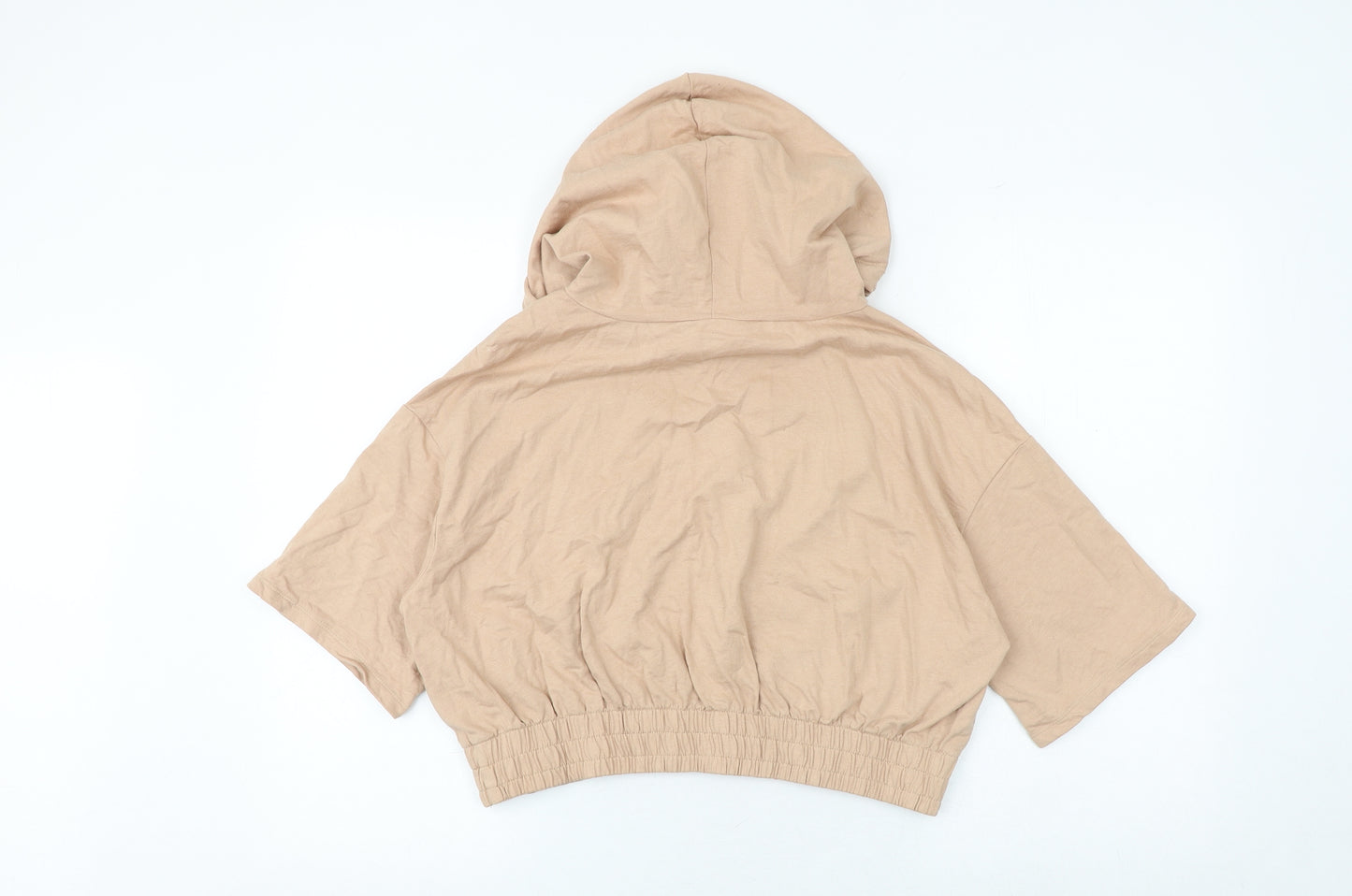 Select Womens Brown Cotton Pullover Hoodie Size L Pullover