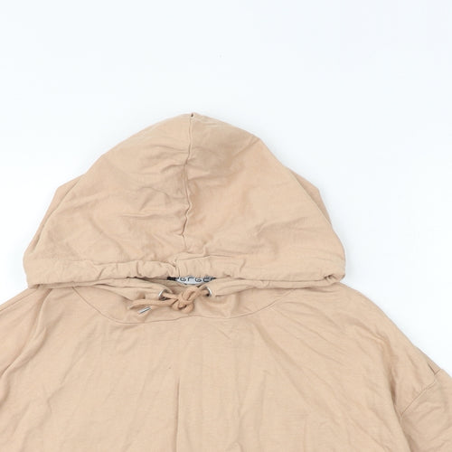Select Womens Brown Cotton Pullover Hoodie Size L Pullover