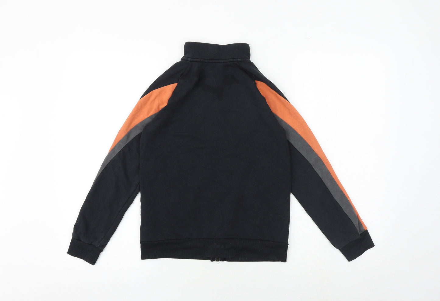adidas Boys Black Cotton Full Zip Sweatshirt Size 9-10 Years Zip