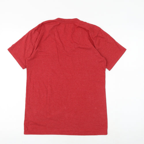 Gap Womens Red Polyester Basic T-Shirt Size XS V-Neck