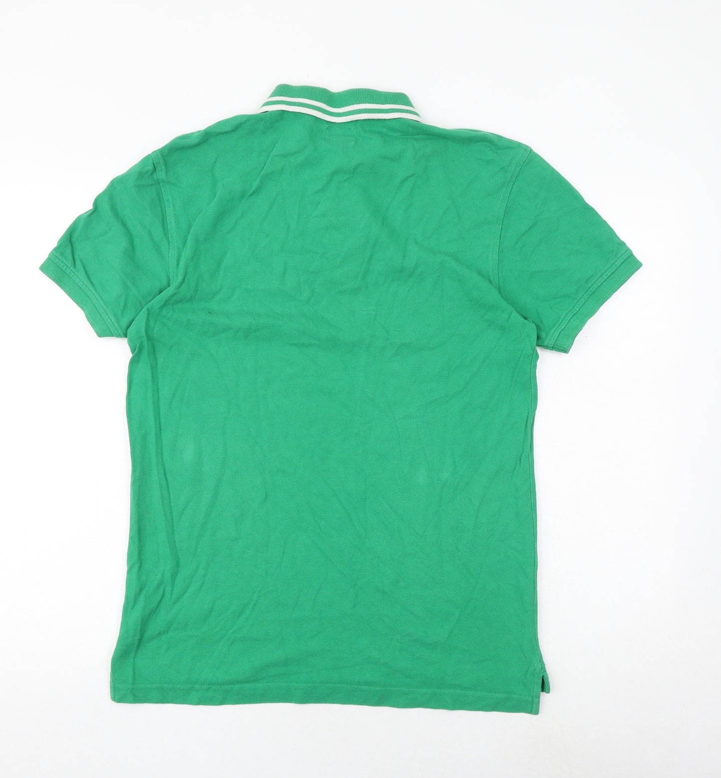 Signature by Levi Strauss & Co. Mens Green Cotton Polo Size M Collared Button