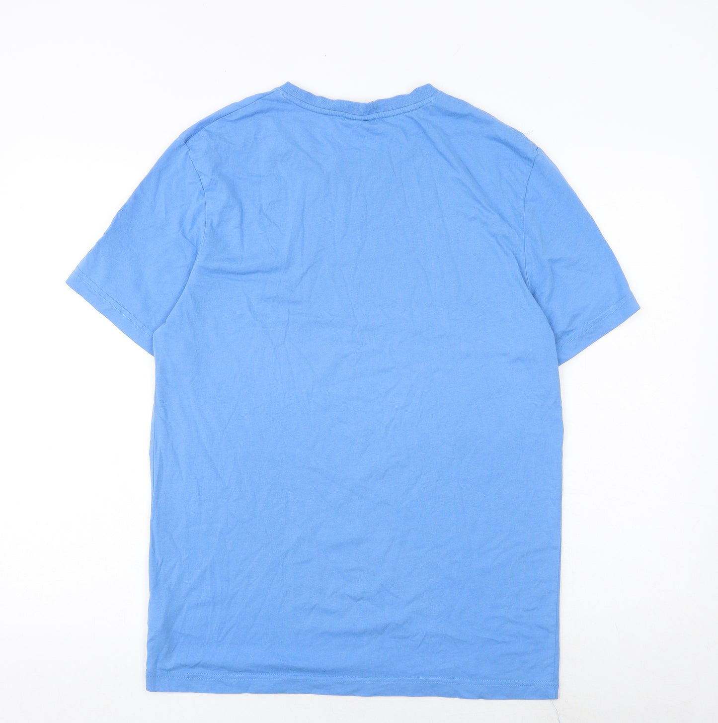 Canterbury Mens Blue Polyester T-Shirt Size M Round Neck