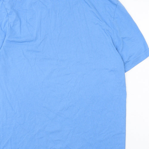 Canterbury Mens Blue Polyester T-Shirt Size M Round Neck