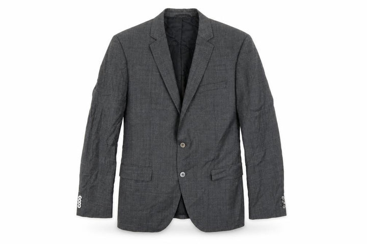 Boss Mens Grey Cotton Jacket Suit Jacket Size 44 Regular