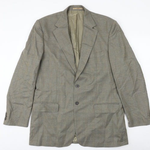The Label Mens Brown Wool Jacket Suit Jacket Size 42 Regular