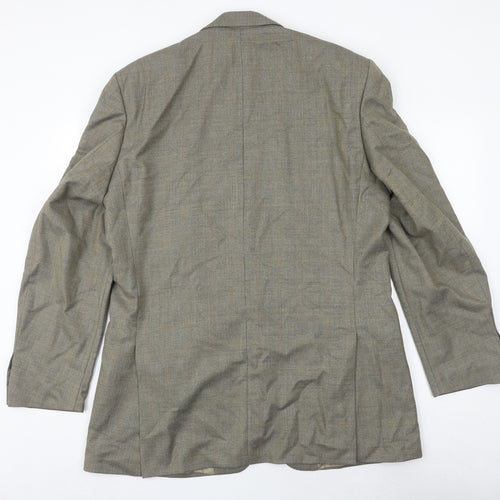 The Label Mens Brown Wool Jacket Suit Jacket Size 42 Regular