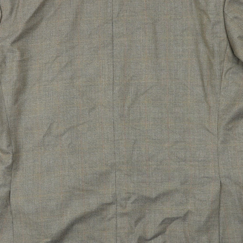 The Label Mens Brown Wool Jacket Suit Jacket Size 42 Regular