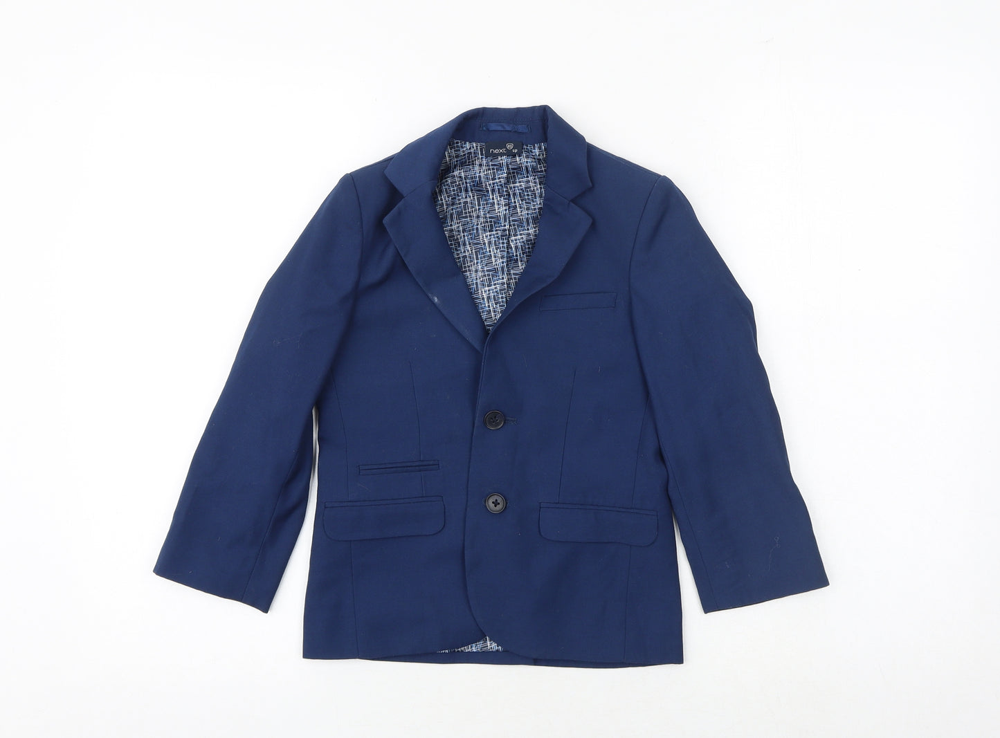 NEXT Boys Blue Jacket Blazer Size 5 Years Button