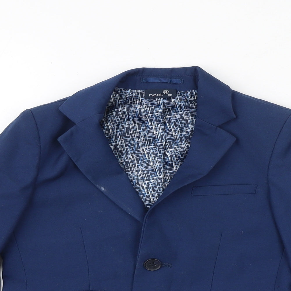 NEXT Boys Blue Jacket Blazer Size 5 Years Button