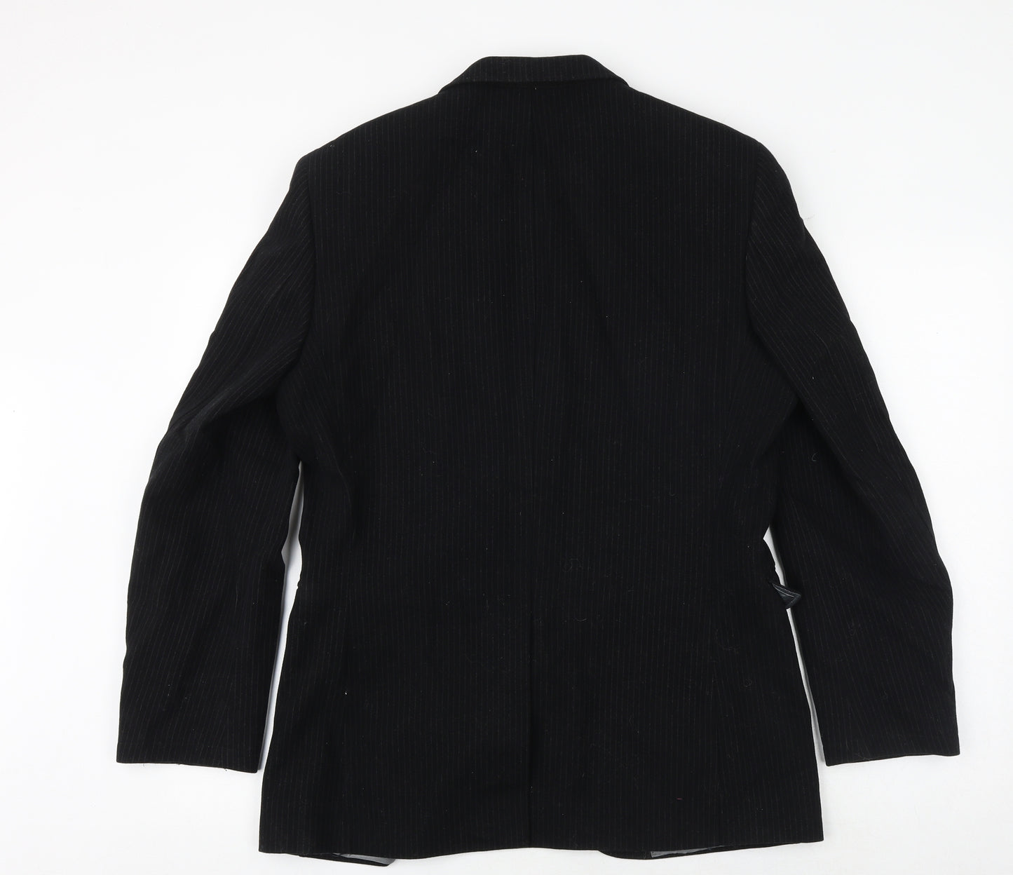 Avenue Mens Black Wool Jacket Suit Jacket Size 38 Regular