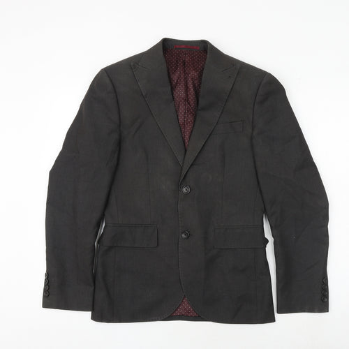 NEXT Mens Brown Polyester Jacket Blazer Size 36 Regular