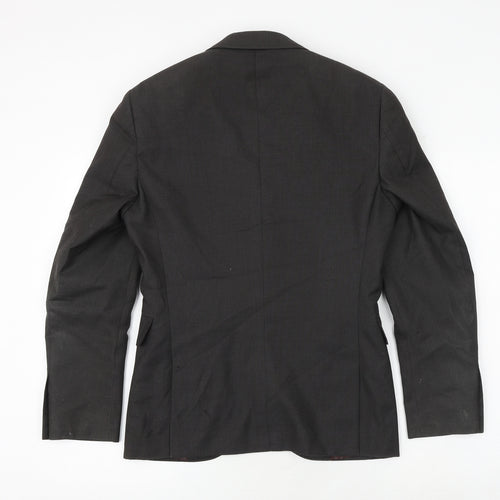 NEXT Mens Brown Polyester Jacket Blazer Size 36 Regular