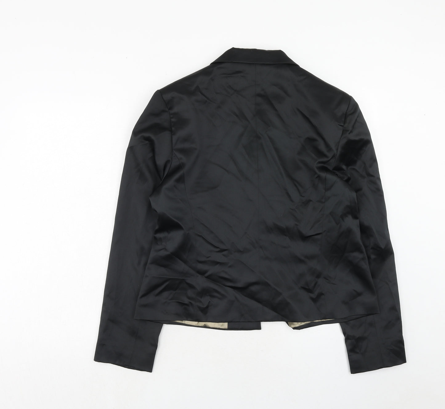 Wallis Womens Black Polyester Jacket Blazer Size 16