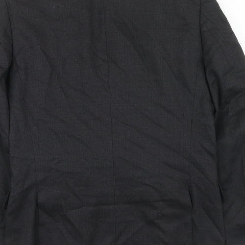 Wool Collection Mens Grey Wool Jacket Suit Jacket Size S Regular