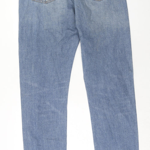Gap Mens Blue Cotton Straight Jeans Size 36 in L36 in Slim Zip