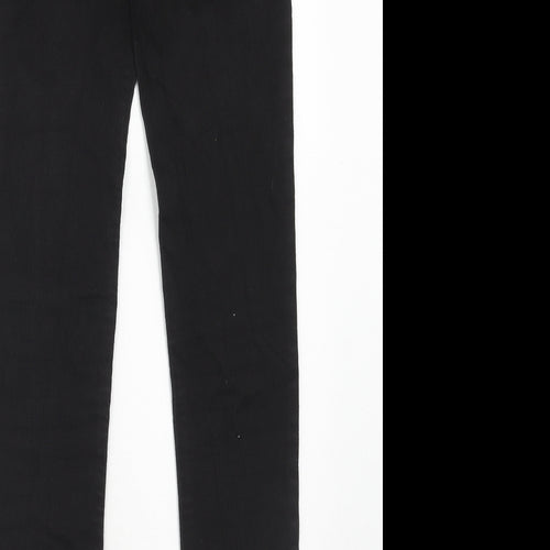 H&M Womens Black Cotton Skinny Jeans Size 26 in L32 in Regular Zip