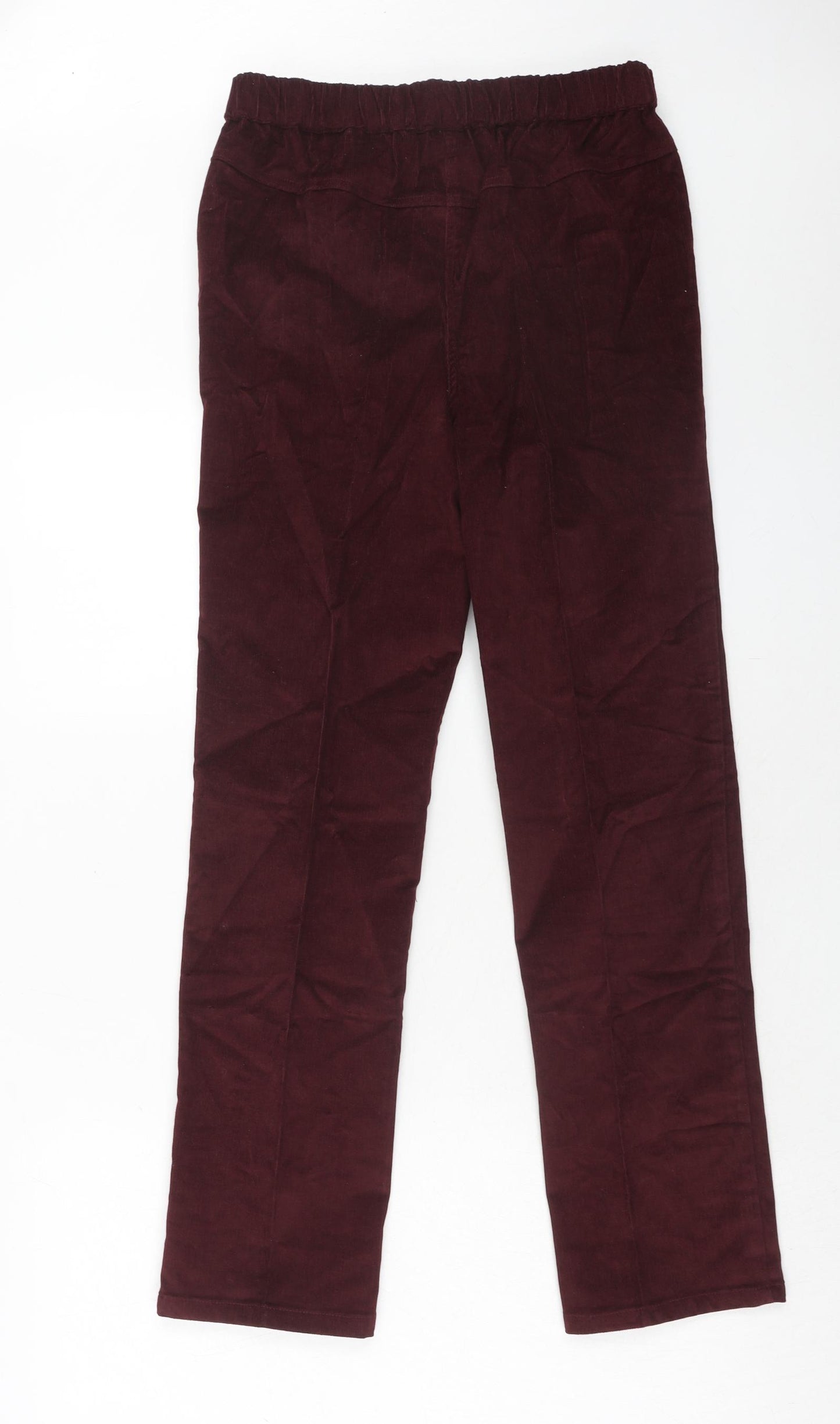 Amber Womens Red Cotton Trousers Size 10 Regular