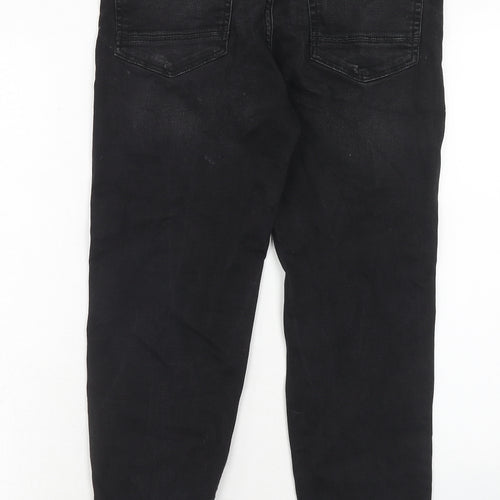 New Look Mens Black Cotton Skinny Jeans Size 30 in Regular Zip