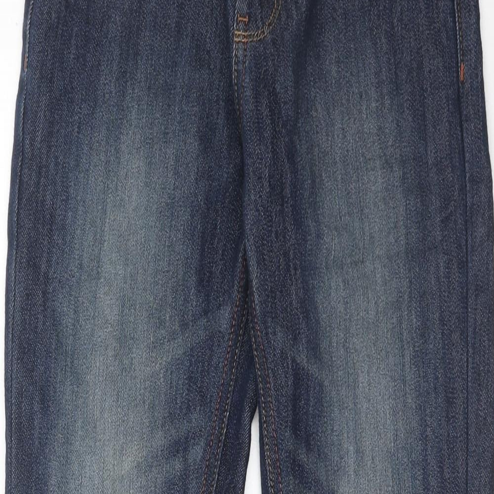 NEXT Boys Blue Cotton Straight Jeans Size 10 Years Regular Zip