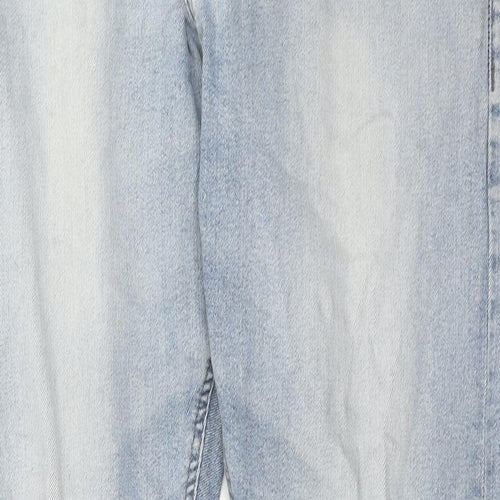 NEXT Mens Blue Cotton Straight Jeans Size 34 in L29 in Slim Zip