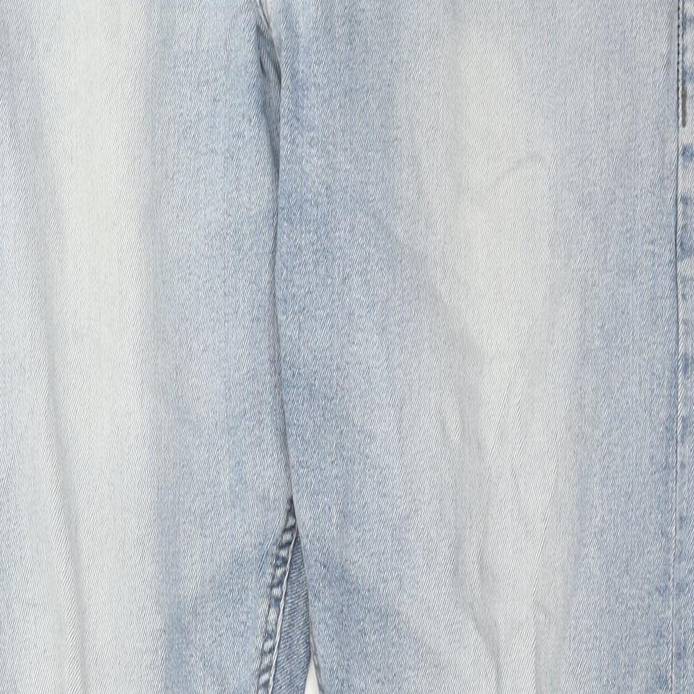 NEXT Mens Blue Cotton Straight Jeans Size 34 in L29 in Slim Zip