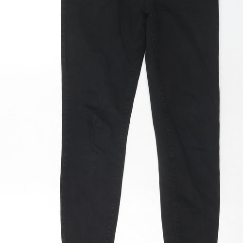 Zara Womens Blue Cotton Skinny Jeans Size 10 Regular Zip