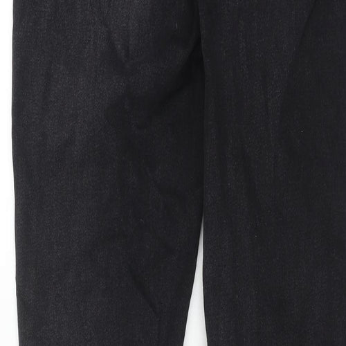 Gap Womens Black Cotton Skinny Jeans Size 27 in Regular Zip - Frayed Hem