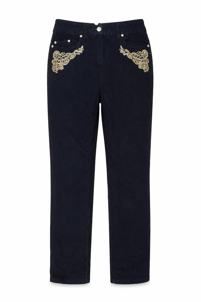 Together Womens Blue Cotton Skinny Jeans Size XS Regular Zip