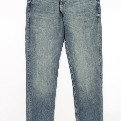 NEXT Mens Blue Cotton Skinny Jeans Size 28 in L31 in Regular Zip